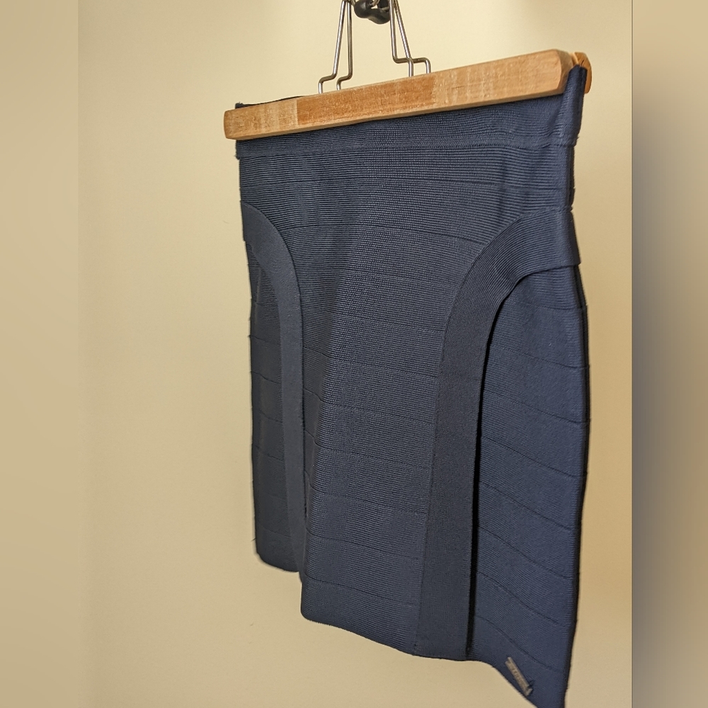 Guess Navy Bodycon Mini Skirt